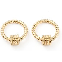 Charms à verrou à vis en laiton pour la fabrication de colliers — Accessoires pour bijoux