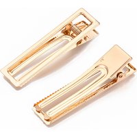 Trouvailles de pince à cheveux alligator en fer, doré, 60x18x12mm — Accessoires pour bijoux