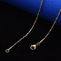 Collier en chaîne Boston en acier inoxydable 304 avec plaquage PVD