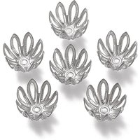 Capsules à perles en acier inoxydable 304 anti-ternissement, multi-pétales — Perles à bijoux