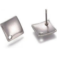 Trouvailles de Boucles d'Oreilles en Acier Inoxydable 304 en Forme de Losange — Accessoires pour bijoux