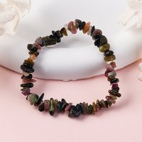 Bracelet élastique en tourmaline naturelle pour unisexes — Bracelet Femme
