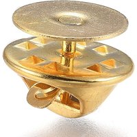 Attaches de pin's en laiton pour insigne, 50 ensembles — Accessoires pour bijoux