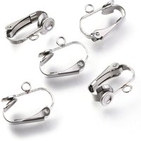 Trouvailles de boucles d'oreilles clip en acier inoxydable 304 avec boucle pour oreilles non percées — Accessoires pour bijoux