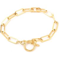 PVD Vacuum Plating 304 Stainless Steel Paperclip Chain Bracelet