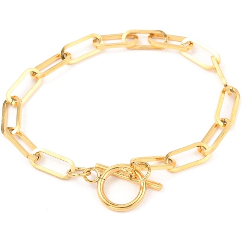 Bracelet en Acier Inoxydable 304 Chaîne en Papier avec Plaquage PVD — Bracelet Femme