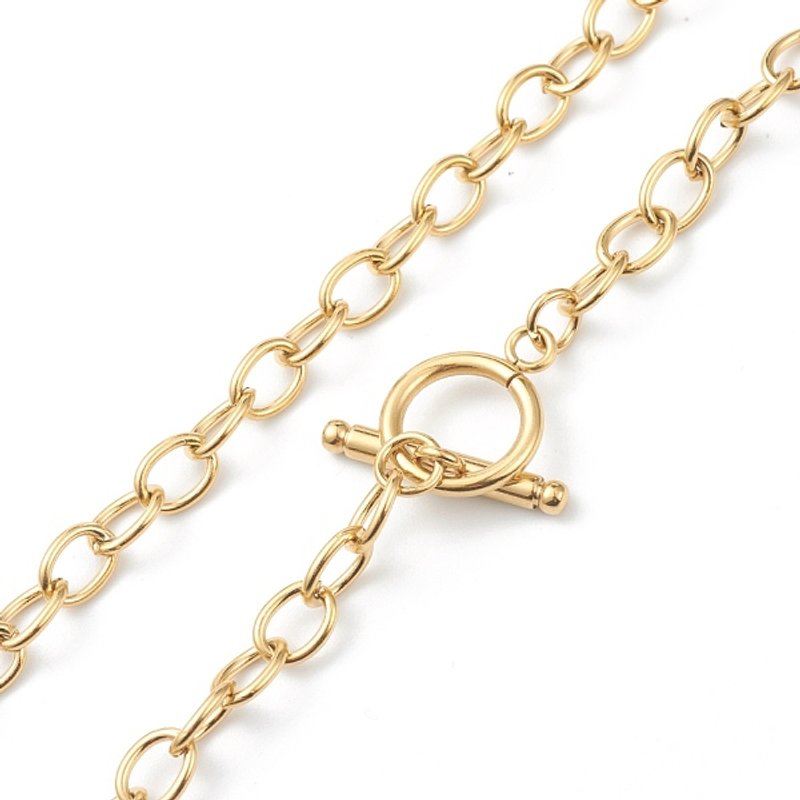 PVD Vacuum Plating 304 Stainless Steel Cable Chain Necklace — Pendant Necklace