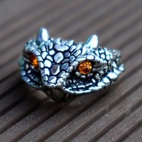Bagues Animaux Ouvertes en Alliage pour Hommes avec Rhinestone — Bijoux fantaisie