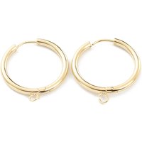 Trouvailles de Boucles d'Oreilles Huggie en Acier Inoxydable 201 avec Plaquage en Or — Accessoires pour bijoux