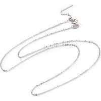 Rhodium Plated 925 Sterling Silver Beadable Necklace for Women