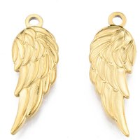 Pendentif en Acier Inoxydable Ion Plating 201 avec Plaquage en Or 18K — Breloques et pendentifs