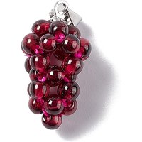 Natural Garnet Cluster Grape Charm Pendant with Brass Findings — Charms & Pendants