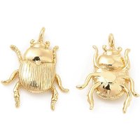 Pendentif en laiton en forme d'insecte, plaqué or 18K, sans cadmium ni nickel — Breloques et pendentifs