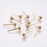 Pointe de boucle d'oreille en acier inoxydable 304 avec plaquage ionique — Accessoires pour bijoux