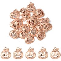 Ensemble de 20 Pendentifs Alliage Citrouille Halloween Jack-O'-Lantern — Breloques et pendentifs