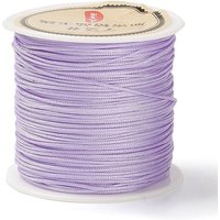 Nylon Chinese Knot Cord for Jewelry Making, Lilac, 0.8mm, 38-40m — Chains, Wire & Cord