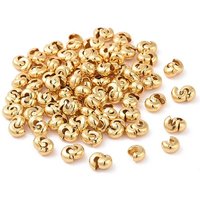 Couvre-perles en acier inoxydable 304, doré, 5x4.5x3mm — Perles à bijoux