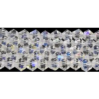 Brins de perles en verre électroplaqué transparent, couleur AB — Perles à bijoux