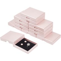 Rectangle Cardboard Jewelry Box for Earrings, Rings, Necklaces