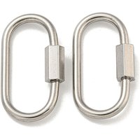 Charms à verrou à vis en acier inoxydable 304 pour la création de bijoux — Accessoires pour bijoux