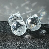 Pendentif en verre Suncatcher en cristal Grosse goutte Facetté clair 32x35mm — Breloques et pendentifs