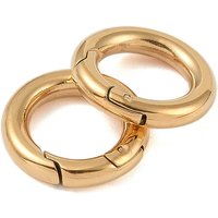 Anneaux à ressort en acier inoxydable 316, plaqués or 18K — Accessoires pour bijoux