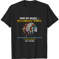 T-shirt Distressé Bury My Heart At Wounded Knee pour Hommes — T-shirts pour hommes