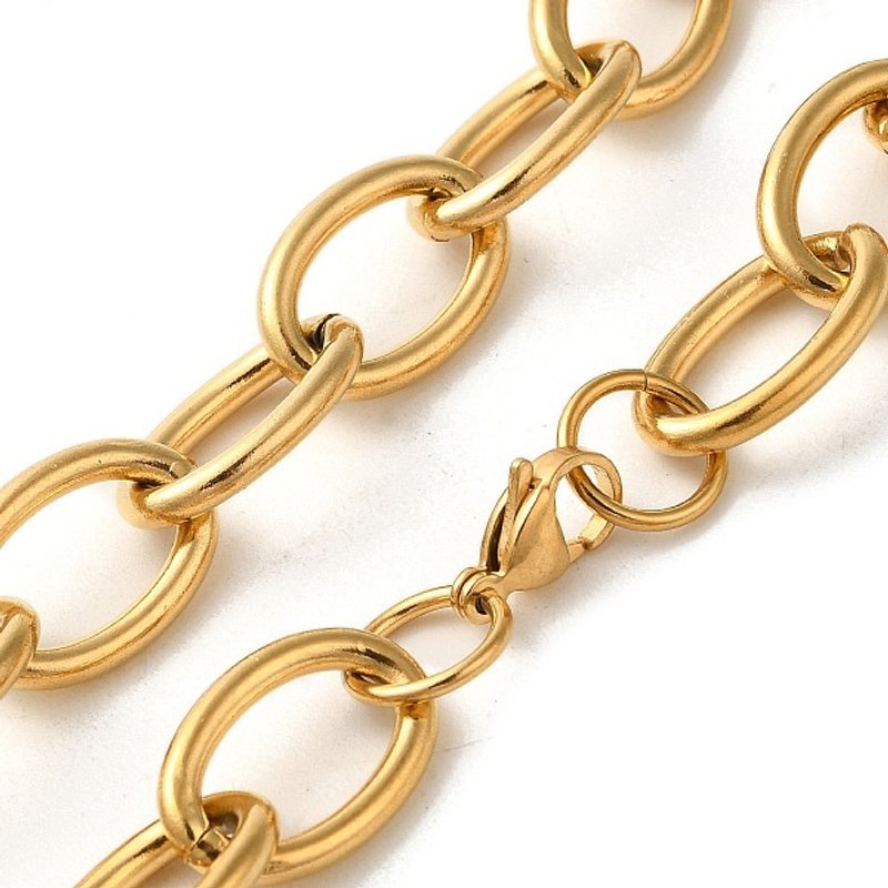 Collier à chaîne en acier inoxydable 304 plaqué or 18K Ion Plating — Collier pendentif