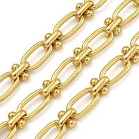 Ion Plating Handmade 304 Stainless Steel Oval Link Chains