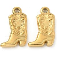 Pendentif en Acier Inoxydable 304, Bottes de Cowboy avec Charme Étoile — Breloques et pendentifs