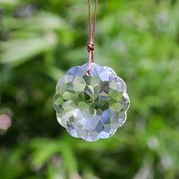 Flower Faceted K9 Glass Suncatchers for Home and Garden Decoration