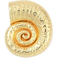 Brass Conch Charms, 18K Gold Plated, Lead Free, 24x20x9mm