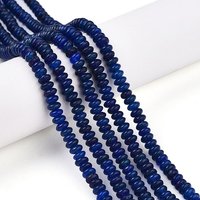Brins de Perles en Jade Blanc Teinté, Rondelle, Bleu Foncé — Perles à bijoux