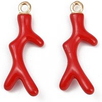 Pendentif en alliage de laiton avec design de branche de corail — Breloques et pendentifs