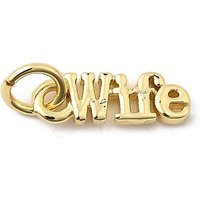 Charm en laiton Mot Femme Plaqué Or 18K avec Anneau de Saut — Breloques et pendentifs
