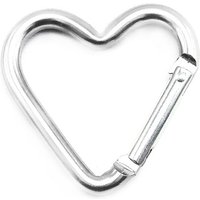 Carabine en alliage de zinc en forme de cœur, argent, 43.2x42mm — Accessoires pour bijoux