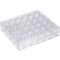 Clear Bead Organizer Storage Case with 30 Tiny Containers