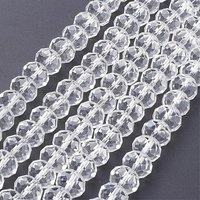 Perles en Verre Rondelle Facettées Anti-Oxydation pour Artisanat