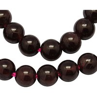 Natural Garnet Gemstone Beads Strands, Round, Dark Red, 4mm — Jewelry Beads