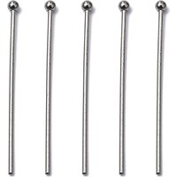 Épingles à tête ronde en acier inoxydable 304 résistant au ternissement, 30x0.7mm