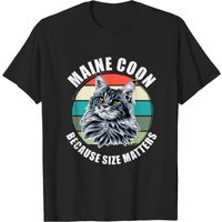 T-shirt Maine Coon Cat pour hommes - Noir