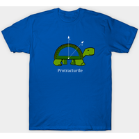 Protracturtle T-Shirt Amusant Tortue Mathématique pour Hommes