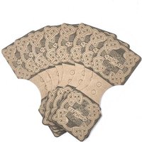 Cartes d'Affichage en Carton pour Bijoux - Camel, 90x35x0.3mm