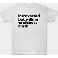 T-shirt Math pour hommes en noir