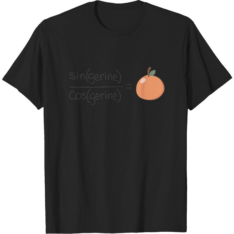 Tan(gerine) Math Pun Men's T-Shirt — Mens T Shirts
