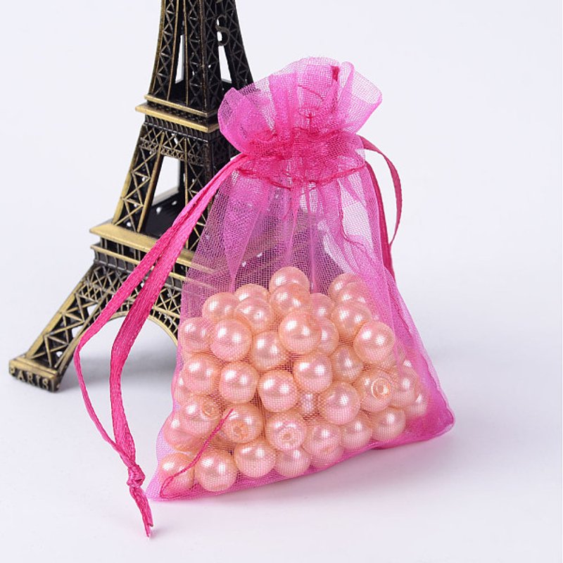 Sacs en Organza avec Cordon pour Bijoux et Cadeaux — Rangement et présentation