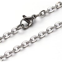304 Stainless Steel Cable Chain Necklace with Lobster Clasp, 29.5 inch