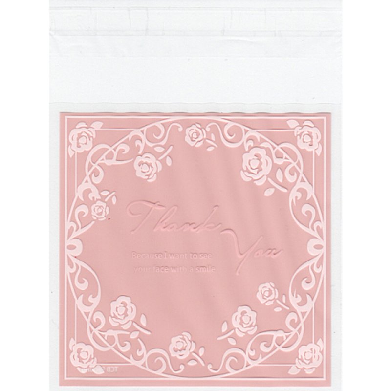 Sacs en Cellophane OPP Rectangulaires Roses, 13.6x10.1cm, 95-100pcs — Rangement et présentation