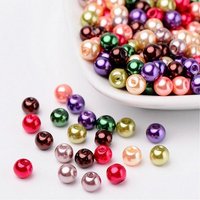 Fall Mix Pearlized Glass Beads, Mixed Colors, 6mm, 200pcs — Jewelry Beads