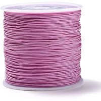 Braided Nylon Thread for Beading Jewelry Making, Violet, 0.8mm, 100 yards — Chains, Wire & Cord